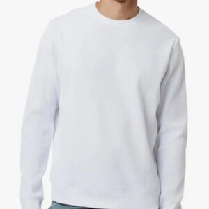 Vuori Jamestown Long Sleeve Crew T-Shirt in White. Sz: XXL